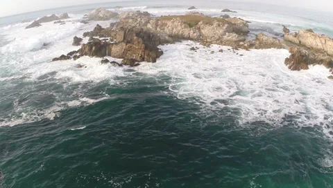 Waves and Ocean Aerials Stock Footage 34459252