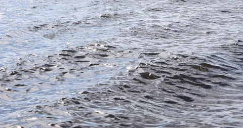 Waves And Ripples On The Surface Of The Sea Stock Footage 111789302