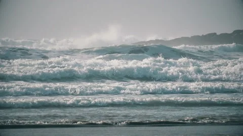 Waves and rock Stock Footage 131245326