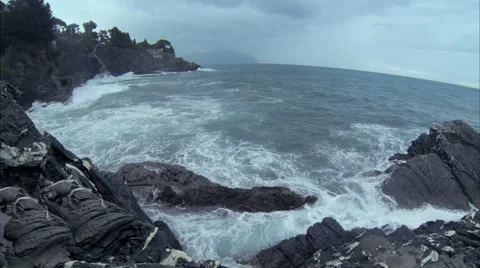 Waves and rocks 2 Stock Footage 42148767