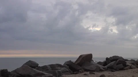 Waves and rocks 2a Stock Footage 24459794