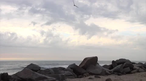 Waves and rocks 2c Stock Footage 24460589