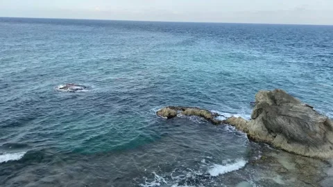 Waves and rocks in the ocean Stock Footage 246611469