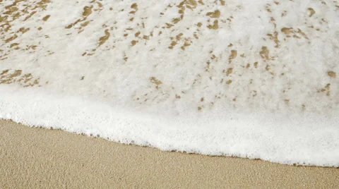 The waves and the sand on the beach close up 스톡 동영상 29674665