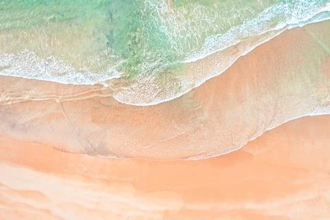 Waves and sand patterns Stock Photos