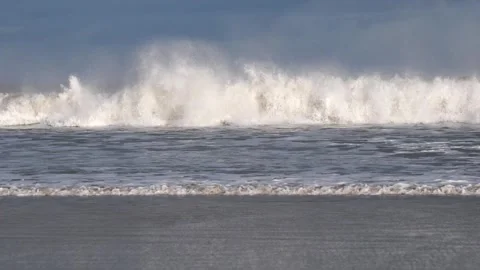 Waves and sea spray Stock Footage 288142589