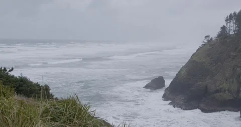 Waves and Shoreline Stock Footage 260679069