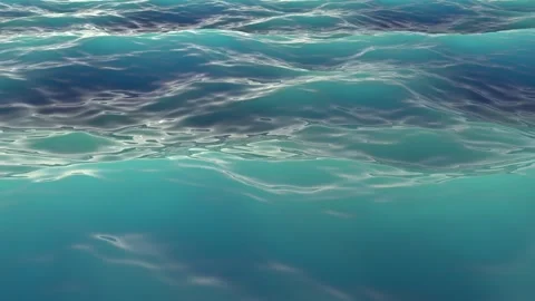 Waves and splashes of water, liquid, sea surface. Stock-Footage 301987962