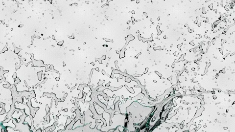 Waves and splashes of water, liquid, sea surface. Stock Footage 301989306