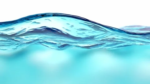 Waves and splashes of water, liquid, sea surface. Stock-Footage 302116135