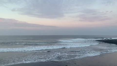 Waves and Sunset- Stock Footage 175968634