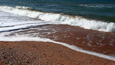 Waves and surf of water Video stock 133227609