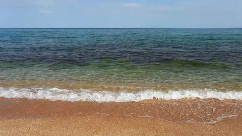 Waves and surf of water Stock-Footage 134504245