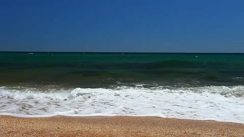 Waves and surf of water Stock Footage 134504247