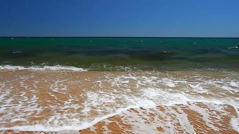 Waves and surf of water 스톡 동영상 134504416