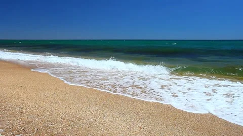 Waves and surf of water Stock-Footage 134504434