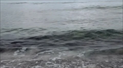 Waves and water on beach Stock Footage 41708627
