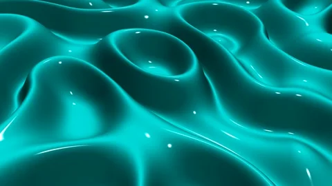 Waves of Aqua Paint, Background, Exclusive, Reflection, 3D Render Stock Footage 269045276