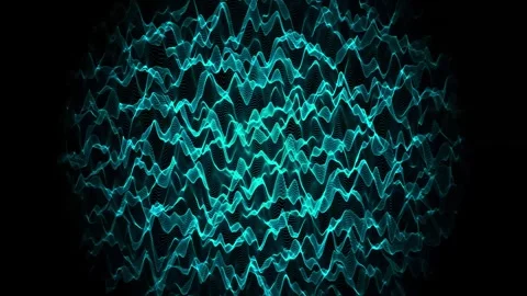 Waves are transformed using a scanner. Visual and acoustic experience. Stock Footage 302793044