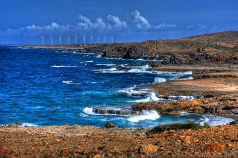 Waves of aruba Stock Photos