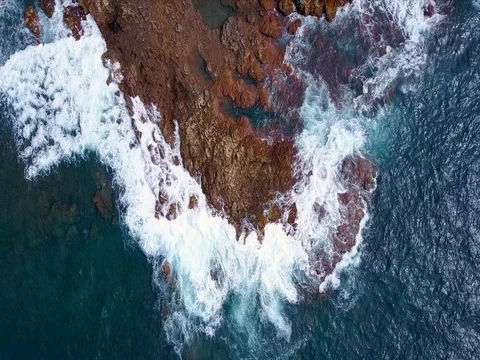 Waves on the Atlantic Coast 1 Stock Footage 76436997