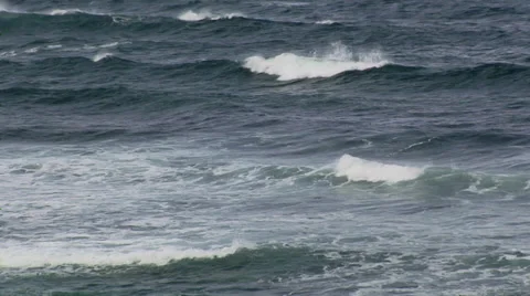 Waves of the Atlantic Ocean Stock Footage 38618387