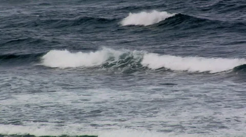Waves of the Atlantic Ocean Stock Footage 38618456