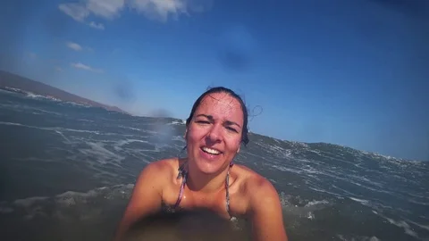 Waves in the Atlantic Ocean Stock Footage 102867807