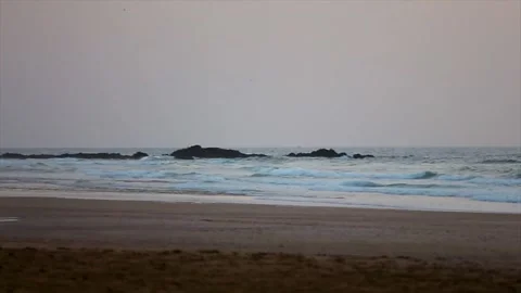 Waves of the atlantic ocean Stock Footage 216796097