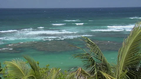 Waves of the Atlantic Ocean at the Resort Area of San Juan Video stock 38618357