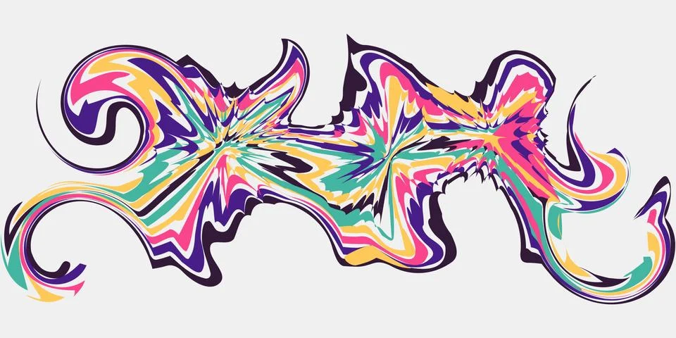 WAVES BACKGROUND ABSTRACT Stock Illustration