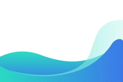 Waves background design vector and colorful background template Stock Illustration
