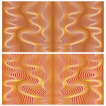 Waves background with distortion effect 스톡 일러스트