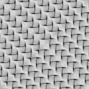 Waves background with distortion effect Stock Illustration