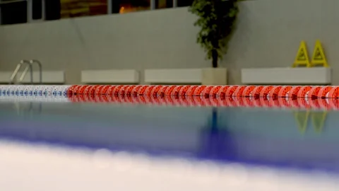 Waves background in sport pool Stock-Footage 99229166