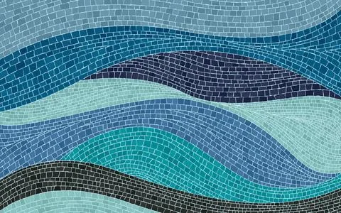 Waves background vector illustration graphic mosaic 写真素材