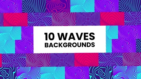 Waves Backgrounds Stock After Effects
