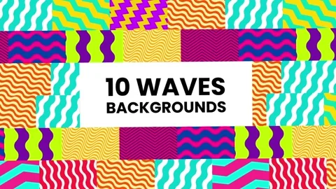 Waves Backgrounds Stockmateriaal After Effects
