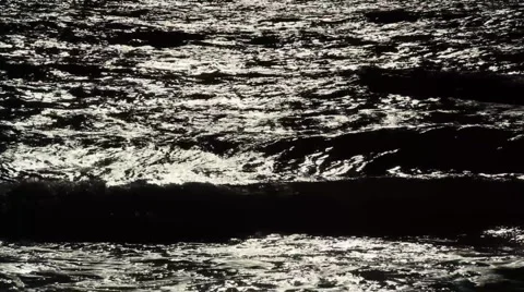 Waves backlight Video stock 1004501