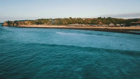 Waves on Balangan beach Stock Footage 106914266