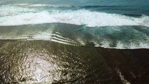 Waves in Bali Stock Footage 106696453