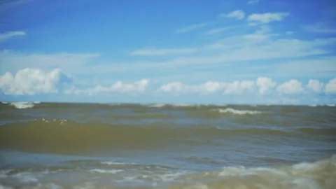 Waves in the Baltic sea Stock Footage 76165092