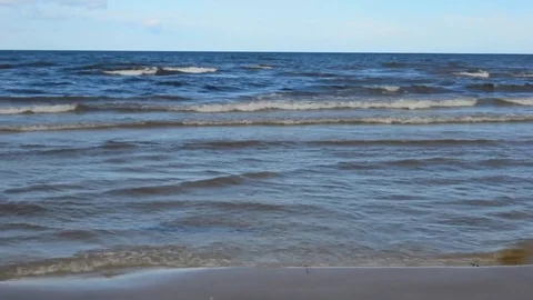 Waves on the Baltic Sea 库存影片 102490883