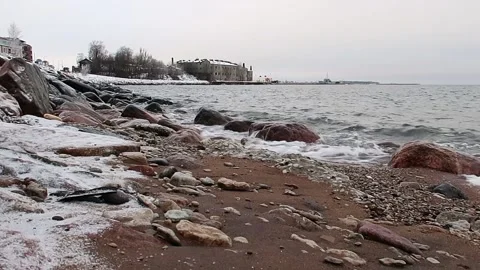 Waves in the Baltic sea Stock Footage 231216697