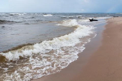 Waves on the Baltic Sea 스톡 사진