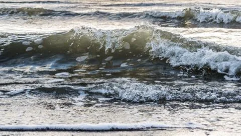 Waves of baltic sea Stock Photos