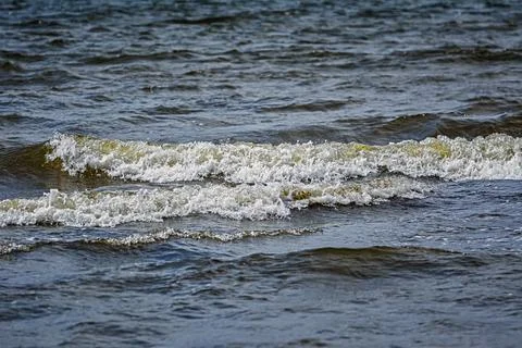 Waves on the Baltic sea Stock Photos