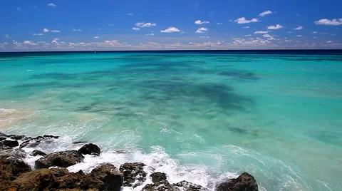 Waves in Barbados Stock-Footage 47212623