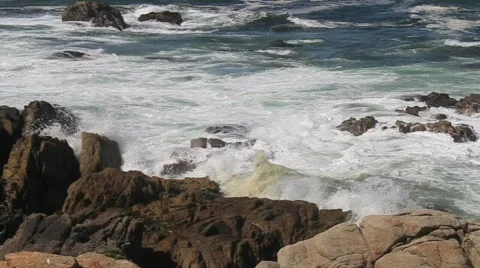 Waves on the Beach (3) Video Stock Footage 715930