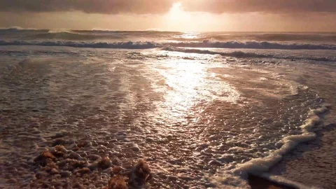 Waves on the beach 9 Stock Footage 121177256